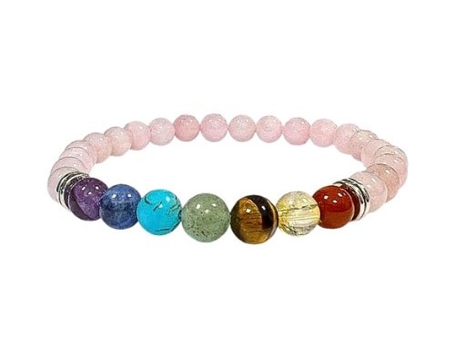 Quartz Rose 7 Chakras-6mm